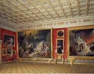 Hau Edward Petrovich Interiors of the New Hermitage. Room of Russian Painting - Hermitage